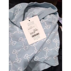 Rokh-Knit Skirt-Light Blue/White-MD